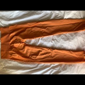 NVGTN orange contour leggings, size extra large